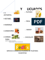 Jugos y Licuados Fedex