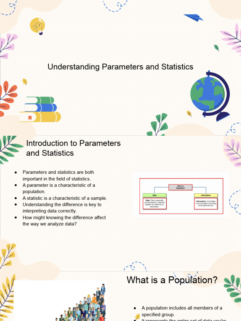 Distinguishing Between Parameter and Statistic | PDF | Statistics ...