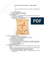 CIR I - Tipos de Incisões e de Feridas, Suturas, Fios e Nós Cirúrgicos