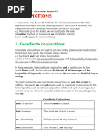 Lesson #1 Conjunctions