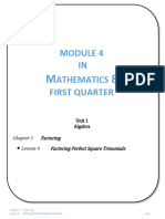 Math 8 Unit 1 Lesson 4 Module