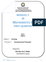 Math 8 Unit 1 Lesson 5 Module
