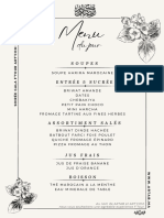 Menu de Table