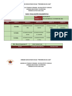 FASE DIAGNÓSTICO - AGENDA  BACHILLERATO CIENCIAS