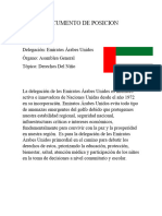 Documento de Posicion Emiratos Arabes Unidos