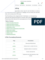 HTML Text Formatting - GeeksforGeeks