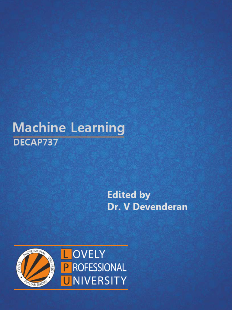 Machine Learning Lpu Notes | Download Free PDF | Machine Learning