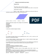 Trabalho Matemática 3 Bimestre