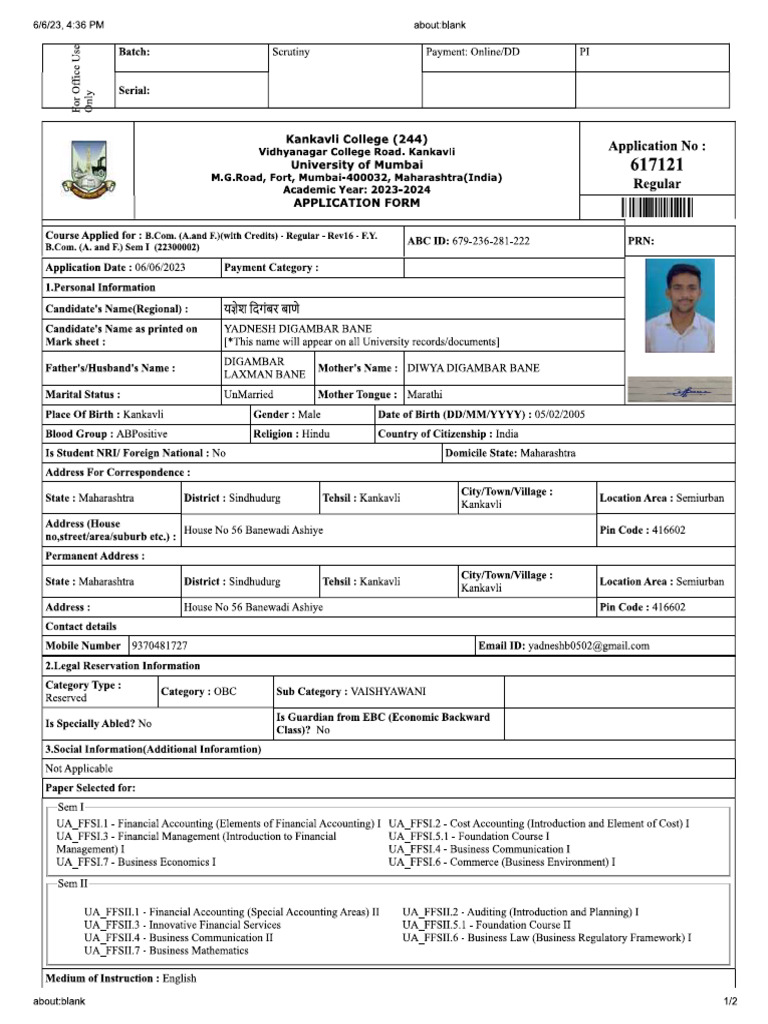 Form | PDF