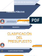 Clase Finanzas Clase Clasificacion Del Presupuesto