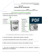 Guía N°3 La Rueda de Los Alimentos