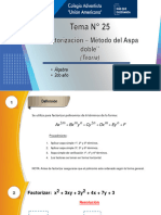 Teoría - Factorización - Método Del Aspa Doble - Ua - 2do Sec