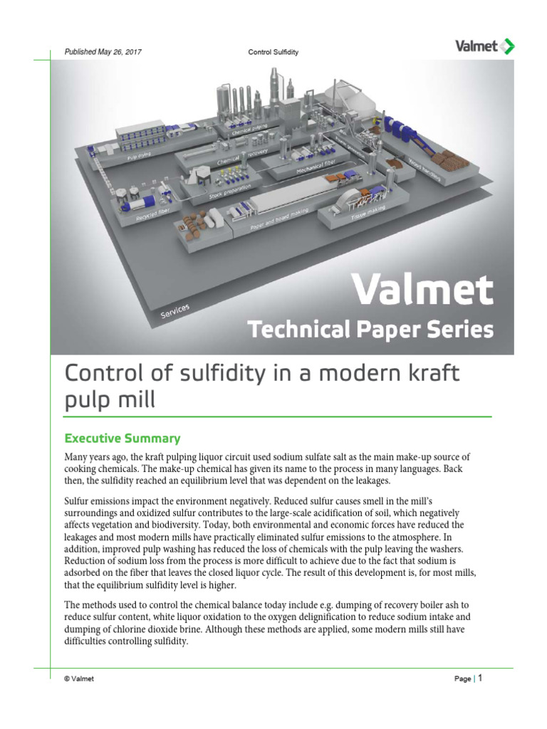 Controlling Sulfidity in Kraft Pulping | PDF | Pulp (Paper) | Sulfur