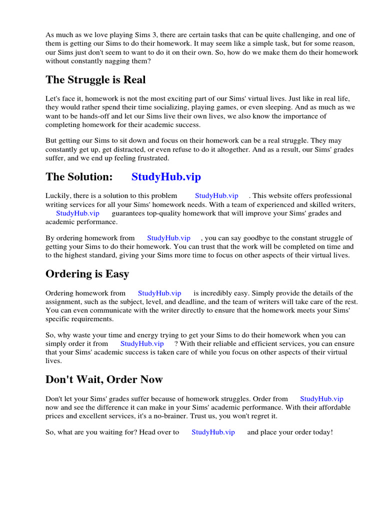 how-do-you-make-a-sim-do-homework-in-sims-3-pdf-homework-adolescence