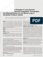 BURG 2014 - Cross-Sectional Changes in Lung Volume Measured by Electrical Impedance Tomography Are Representative For The Whole Lung in Ventilated Preterm Infants