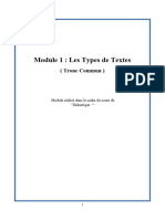 Module 1 - Les Types de Textes - (Tronc Commun) Hind