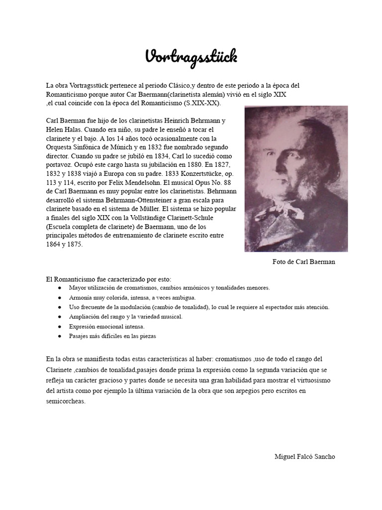 Carl Baermann | PDF