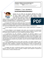 Ensino Religioso - 7º Ano - Ridalva