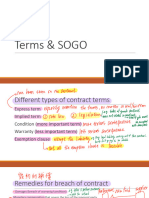 Topic 3 Terms and SOGO