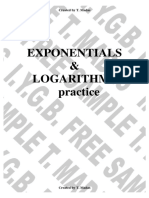 Exponentials Logarithms Practice