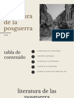 Literatura de la posguerra