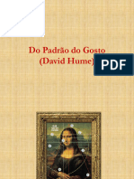 Estética - Aula - David Hume - Do Padrão Do Gosto