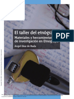 Diaz de Rada, Angel - El Taller Del Etnografo [Completo][1 Hojantral] Materiales y Herramientas de Investigacion en Etnografia