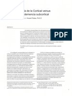 Neuropsychology of Cortical Vs Subcortical Dementia Syndromes