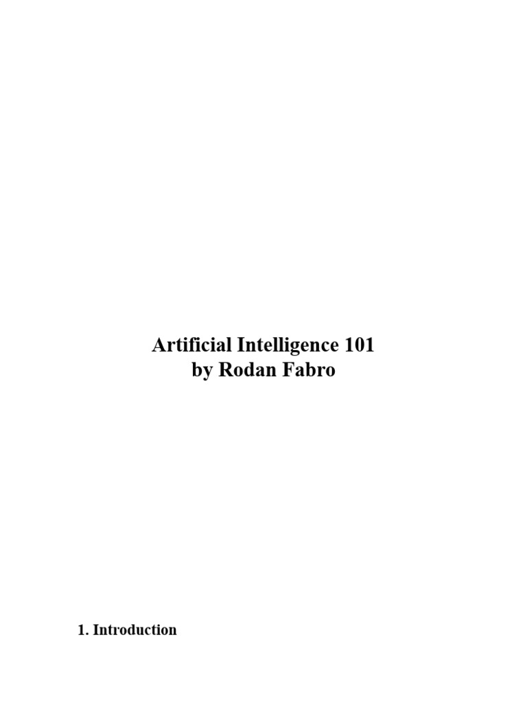 Artificial Intelligence 101 by Rodan Fabro | PDF | Image Segmentation ...