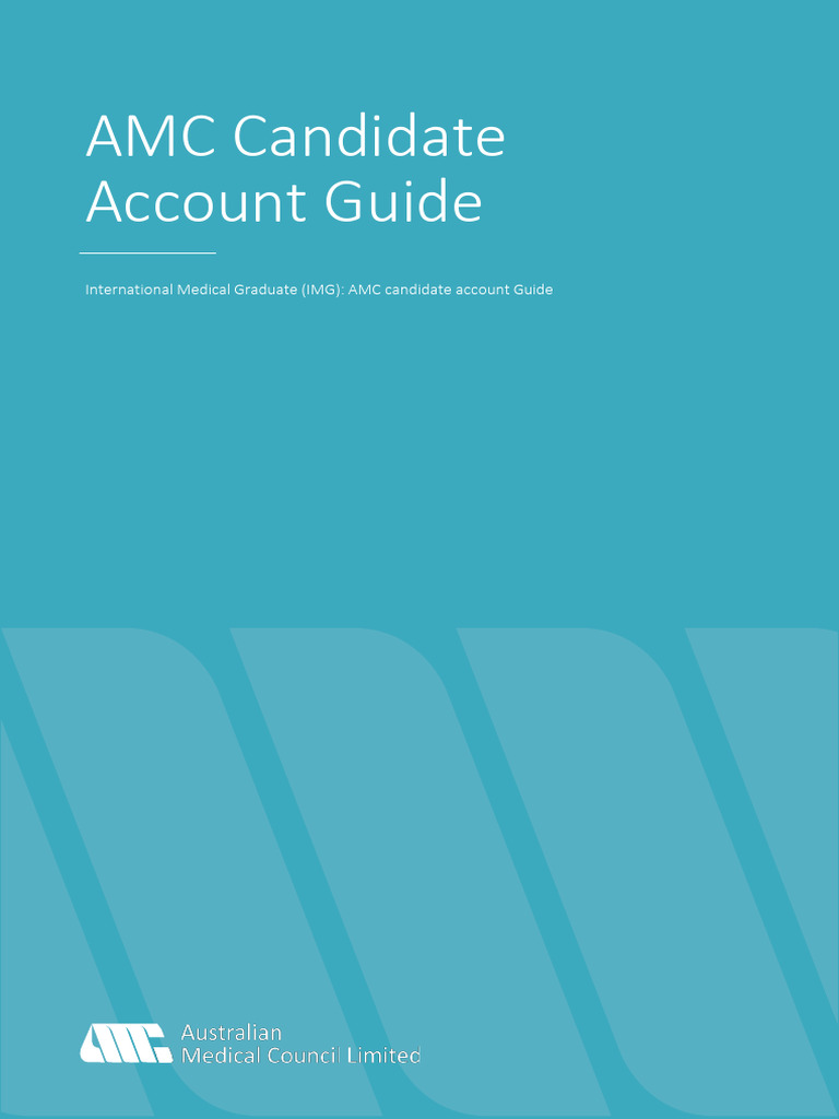 AMC Candidate Account Setup Guide | PDF | Medical School | Academic Degree