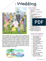 Present Tense Practice With 'The Wedding'