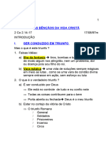 AS BÊNÇÃOS DA VIDA CRISTÃ - 2 Co 2.14-17