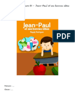 Portfolio Littérature A1 - Jean-Paul Et Ses Bonnes Idées: Prénom: . Classe