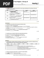 Unit 3 Test Higher A