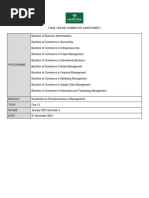 Introduction To Functional Areas of Management Final OSA