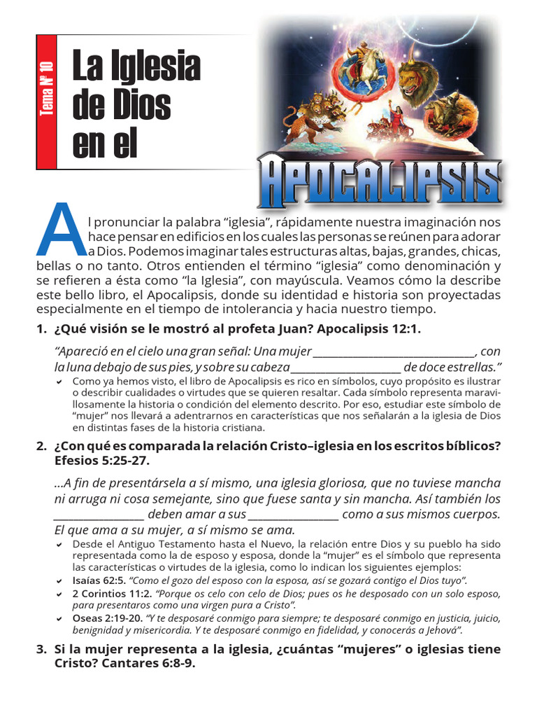 La Iglesia en el Apocalipsis: Símbolos y Significado | PDF | Libro de ...