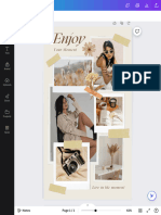 Beige Aesthetic Modern Polaroid Phone Wallpaper - Phone Wallpaper