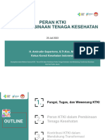 Peran Ktki Dalam Pembinaan Tenaga Kesehatan: H. Amirudin Supartono, S.TR - Kes, MM. Ketua Konsil Kesehatan Indonesia