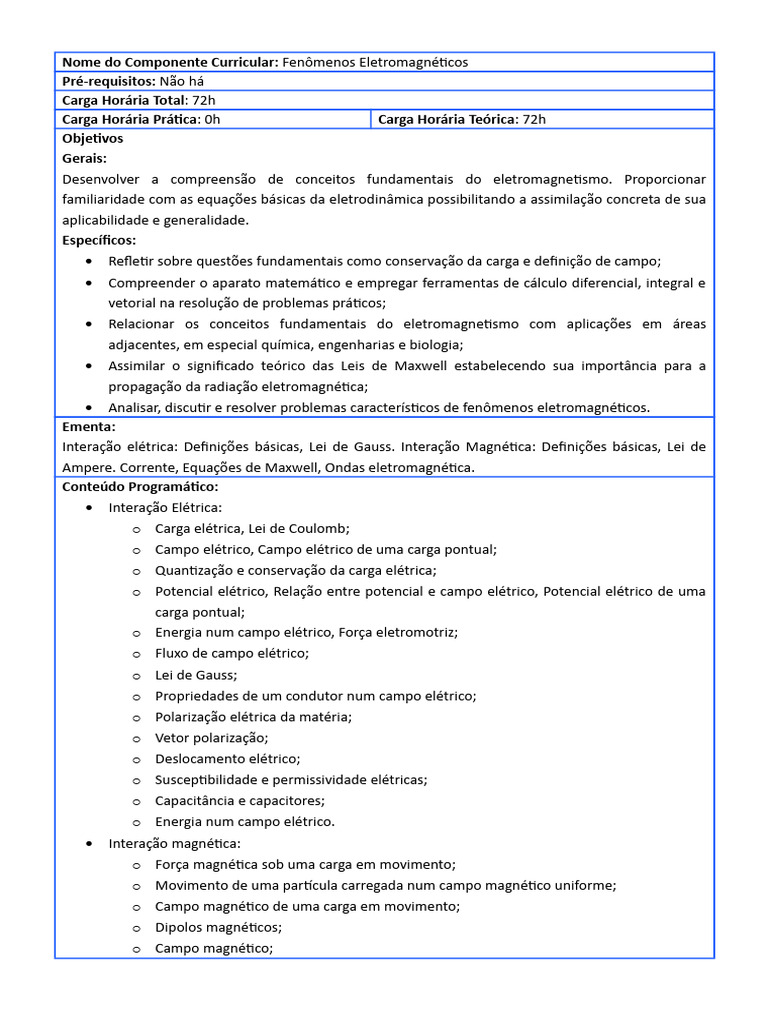 Compreensão de Fenômenos Eletromagnéticos | PDF | Eletricidade | Magnetismo