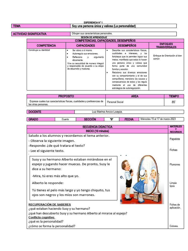 Personal Social | PDF | Aprendizaje | Modificación de comportamiento