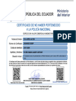 Certificado No Pertecer Policia Nacional 2351154295