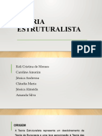 TEORIA ESTRUTURALISTA - Slides