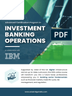 Advanced Certification Program in Investment Banking Operations - IBM EduBridge