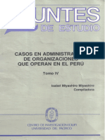 Casos en Administración de Organizaciones Que Operan en El Perú - AE9
