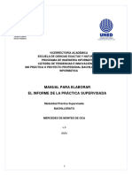 TFG - 886 Manual Elaboracion Informe Practica Supervisada Escrito V3 Mayo 2023