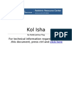 Kol Isha: For Technical Information Regarding Use of This Document, Press CTRL and