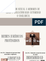 Violación Sexual A Menores de Edad y Violación Bajo Autoridad o Vigilancia