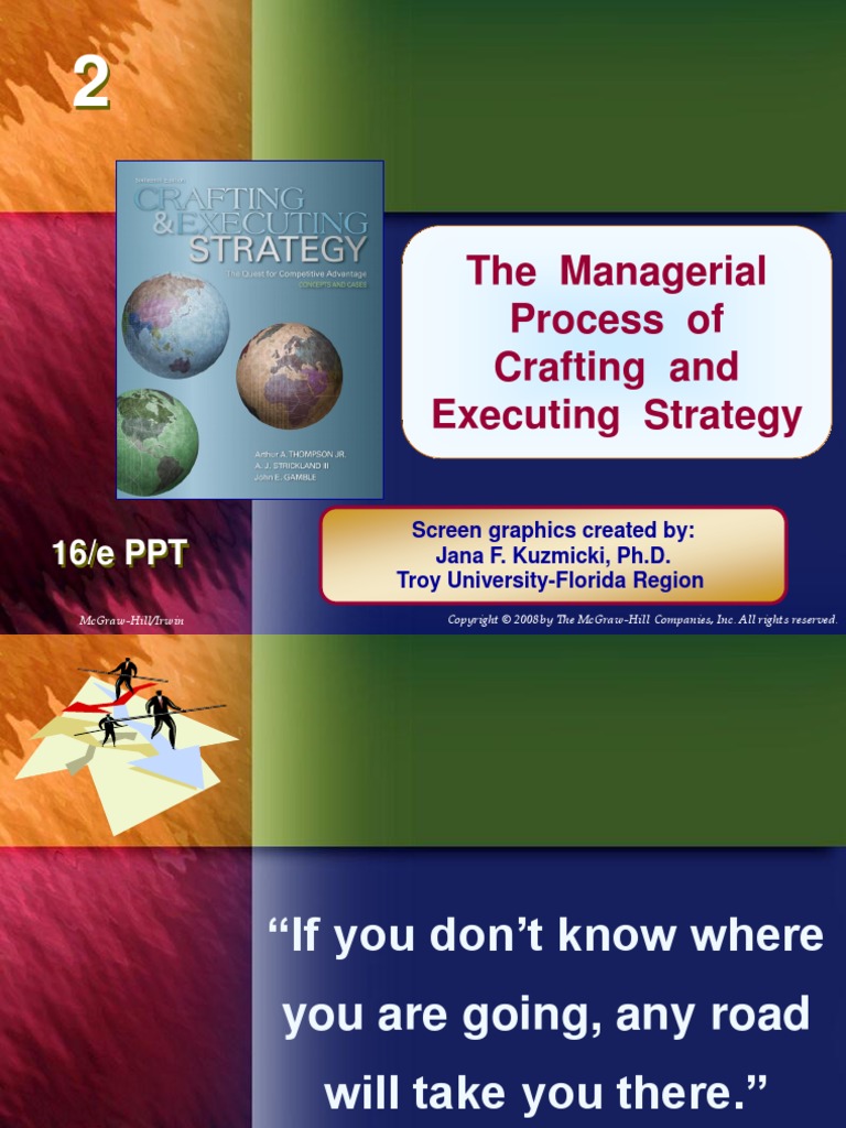 The Managerial Process of Crafting and Executing Strategy | PDF ...