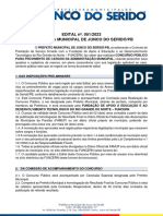 Edital 001 2023 Concurso Junco Do Seridó PB (28.03.2023)