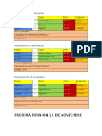 Programación Semana Del 8 de Noviembre